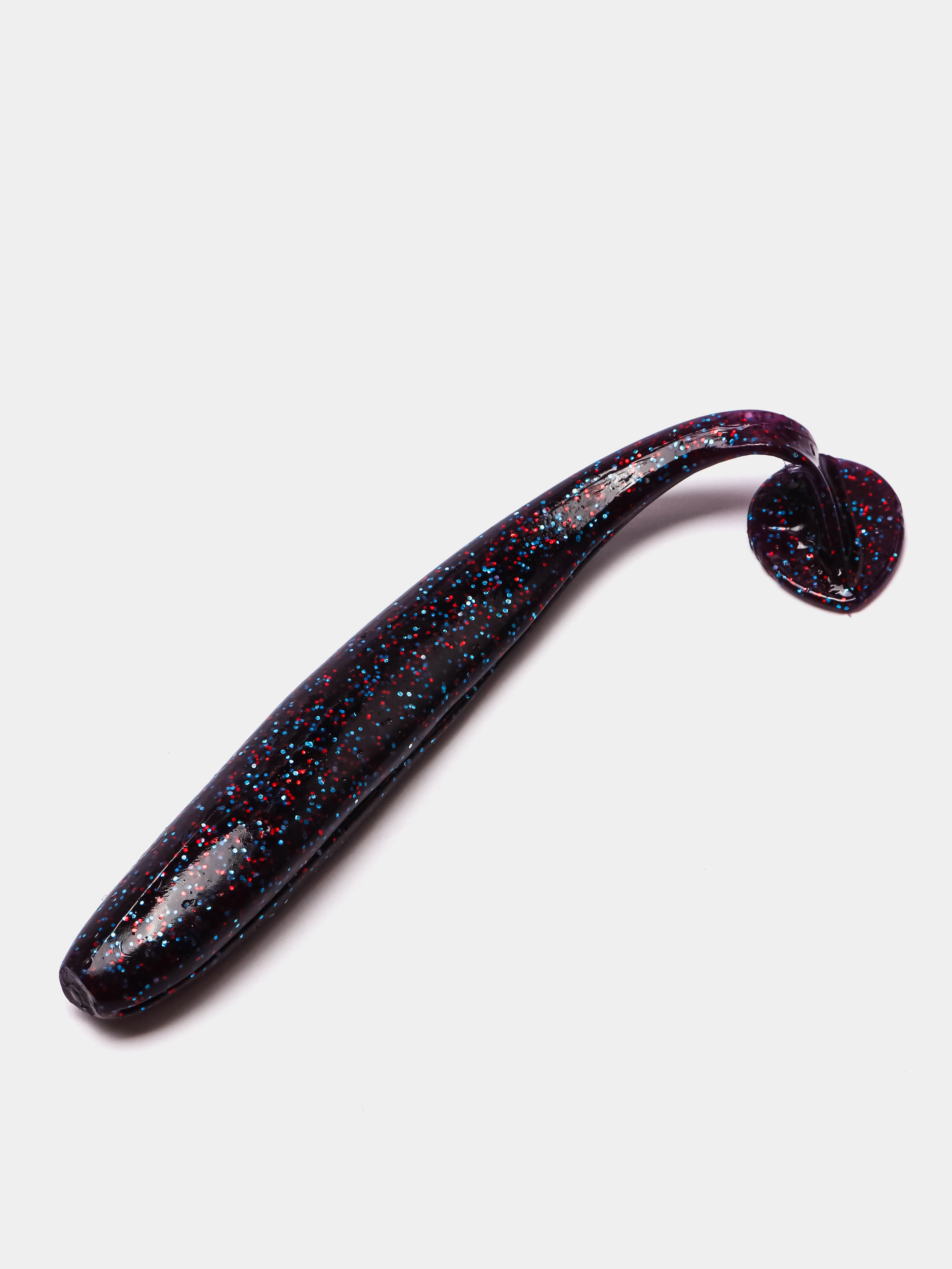 Индиго силиконовая приманка Lucky John Slim Shaker, 4 дюйма