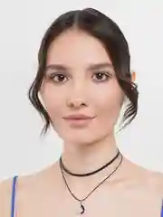 Серый меланж чокер