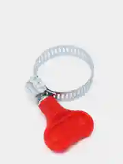 Хомут с ключом для шлангов из оцинкованной стали, червячный, 2 штуки, диаметр 16-27 мм