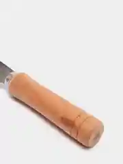 Нож садовый с деревянной ручкой и изогнутым лезвием, 18 см