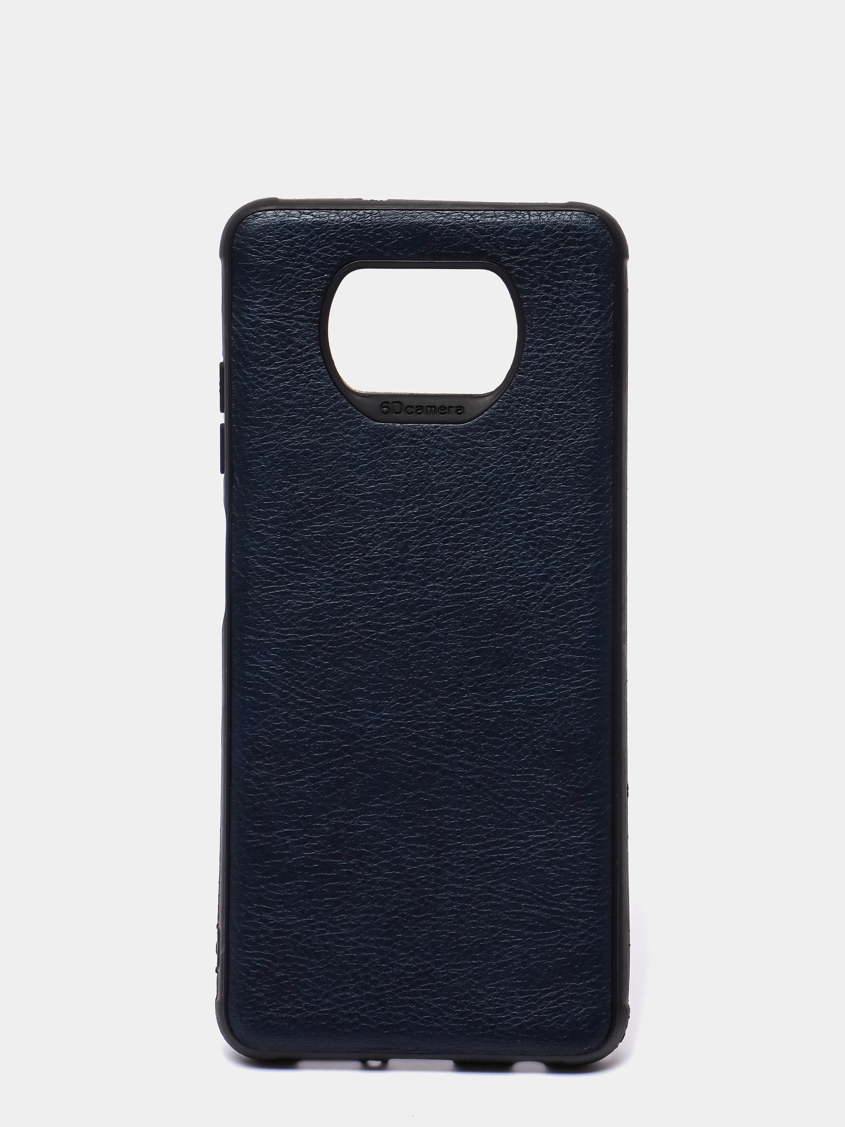 Темно-синий чехол Xiaomi Poco X3 NFC / Poco X3 Pro, Сяоми Поко Х3 силиконовый, имитация кожи, Baseus