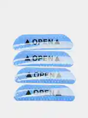 Синий наклейка светоотражающая на двери автомобиля OPEN, 4 шт