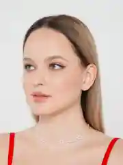 Женское ожерелье на шею с жемчугом
