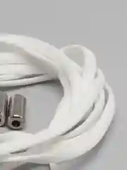 Белый шнурки для обуви, эластичные