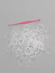 Резинки для плетения Loom Bands 600 штук, белый