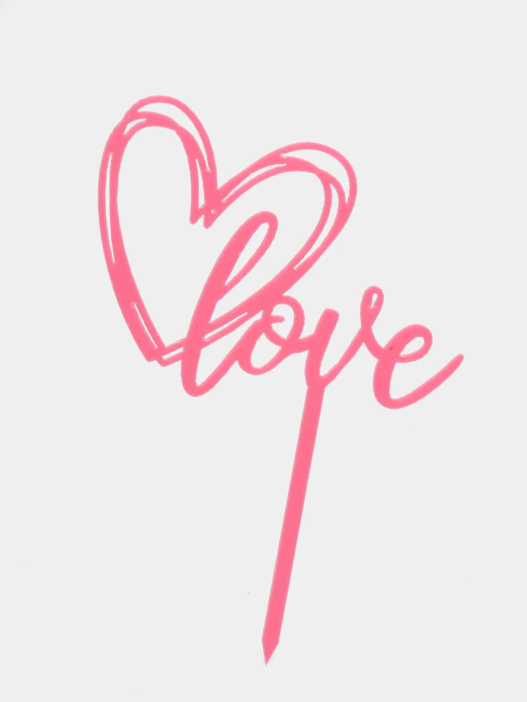 Красный топпер для украшения торта Love