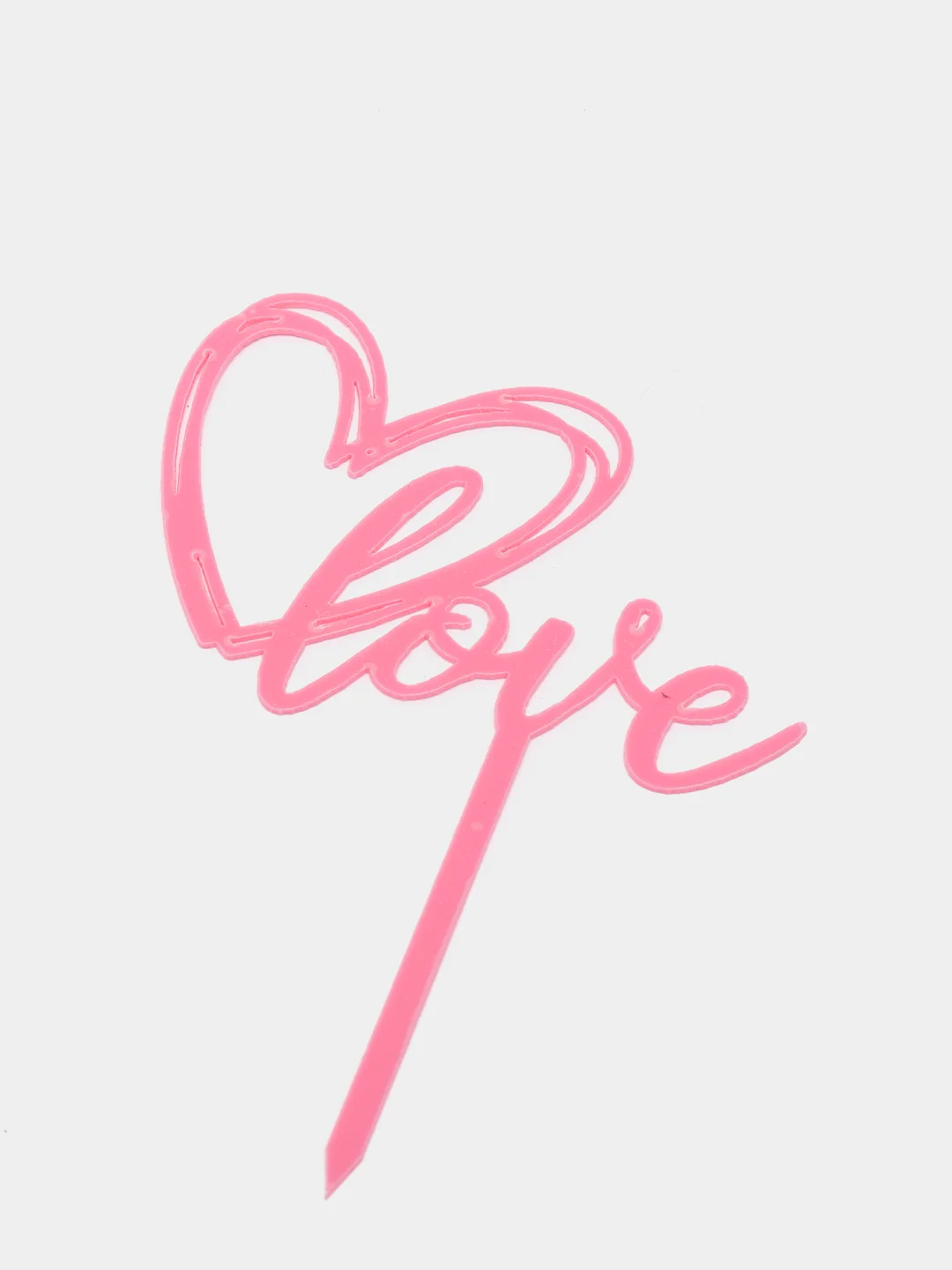 Красный топпер для украшения торта Love