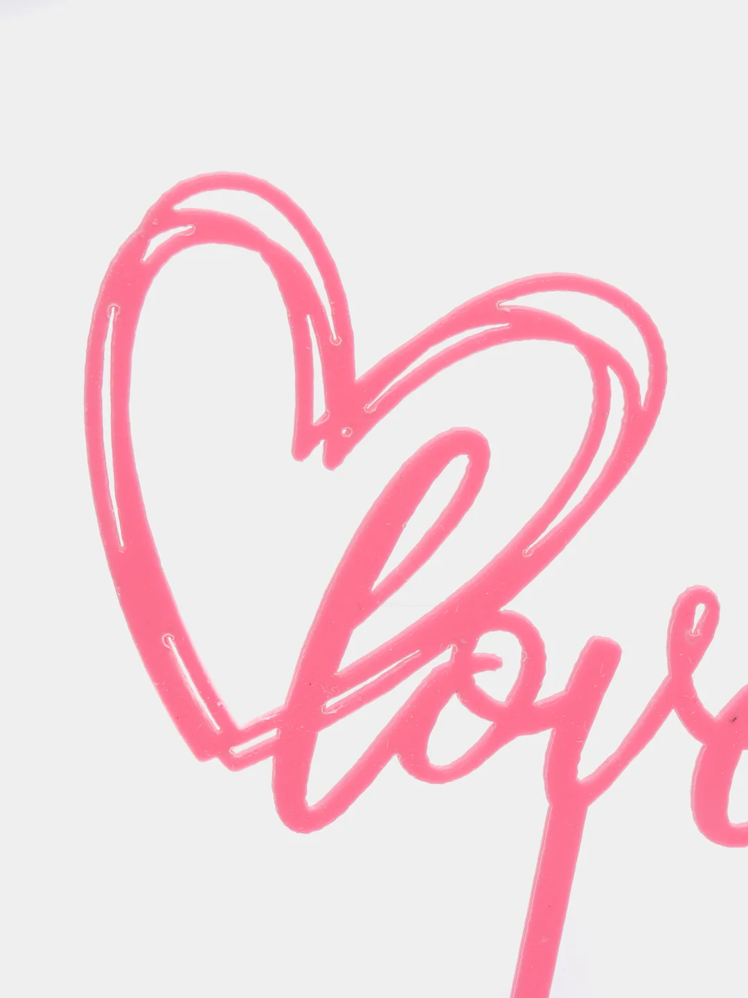 Красный топпер для украшения торта Love