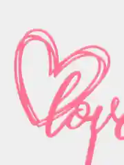 Красный топпер для украшения торта Love