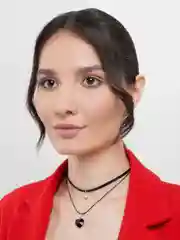 Тёмно-бордовый чокер