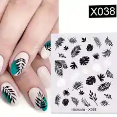 Бежевый меланж наклейки на ногти/слайдеры на ногти/декор для ногтей