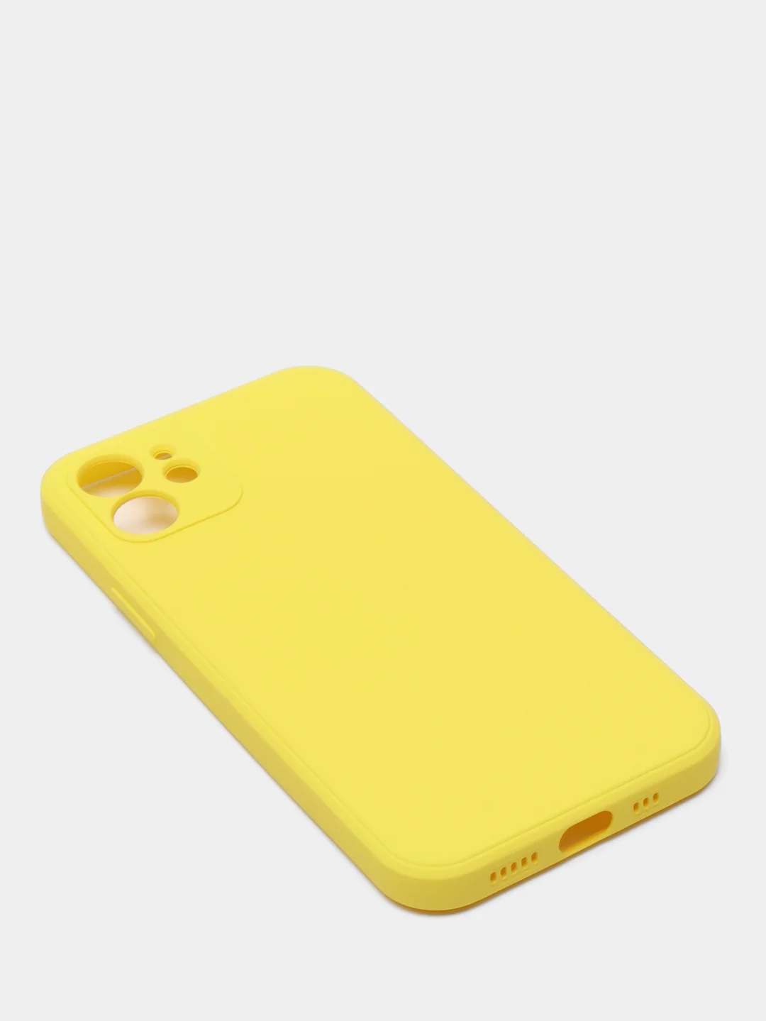 Желтый чехол iPhone 11 13 12 Pro Mini силиконовый ( Айфон Про Мини )