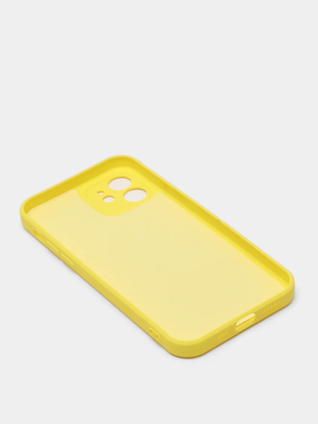 Желтый чехол iPhone 11 13 12 Pro Mini силиконовый ( Айфон Про Мини )