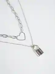 Женская цепочка на шею, ожерелье с подвеской многослойное из бижутерного сплава