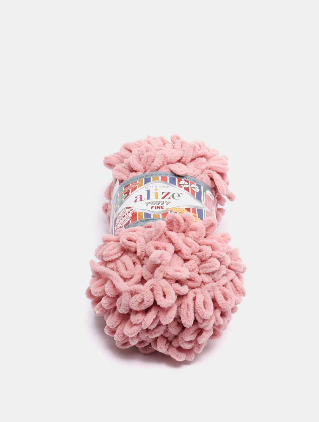 Пудровый пряжа Alize Puffy Fine
