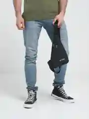Черный мужская сумка через плечо