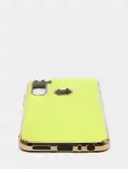 Лимонный чехол Xiaomi Redmi Note 8 2019/21 цветной, силиконовый, с глянцевой рамкой (Редми Нот 8)