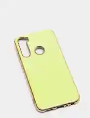 Лимонный чехол Xiaomi Redmi Note 8 2019/21 цветной, силиконовый, с глянцевой рамкой (Редми Нот 8)
