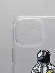 Серый чехол iPhone 11 12 13 Mini Pro Max 7 / 8 Plus / XR силиконовый прозрачный айфон про макс