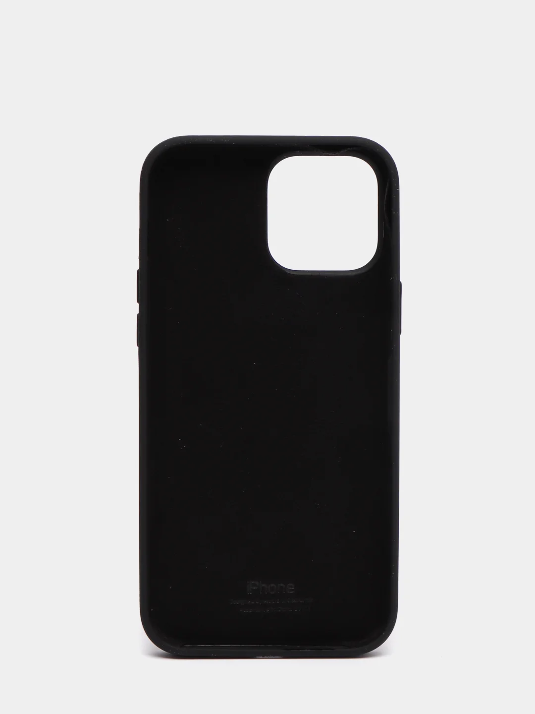 Черный чехол для iPhone 13, Pro, Max, Silicone закрытый низ с логотипом