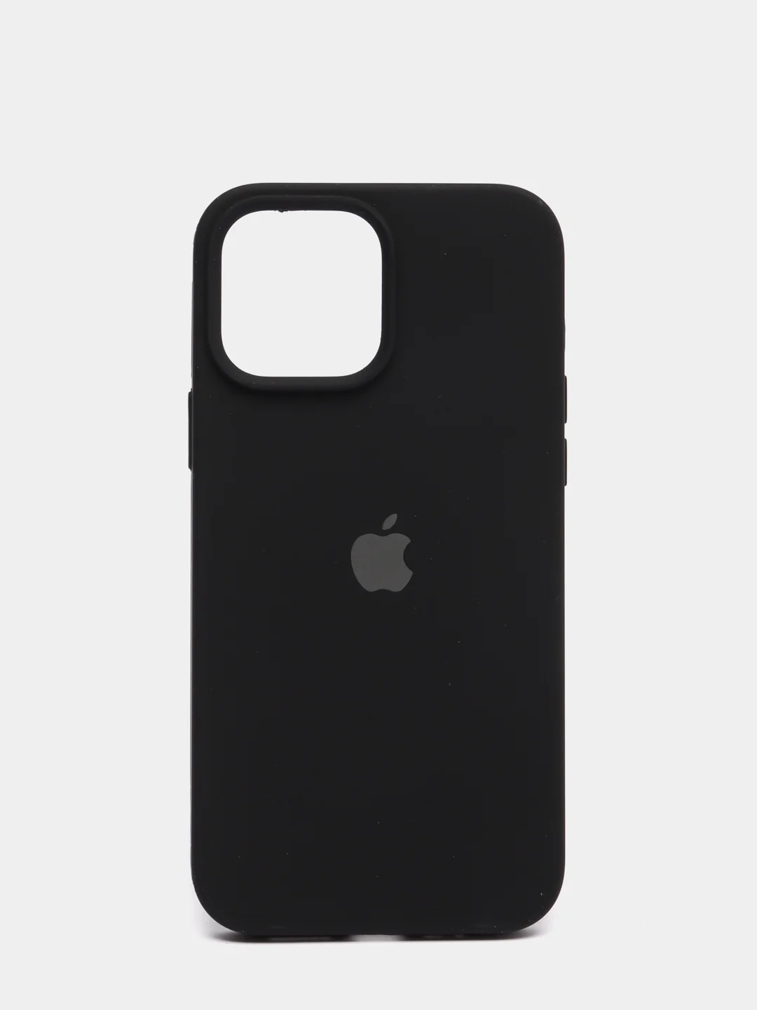 Черный чехол для iPhone 13, Pro, Max, Silicone закрытый низ с логотипом