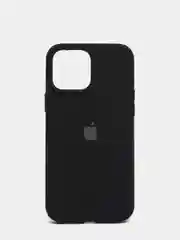 Черный чехол для iPhone 13, Pro, Max, Silicone закрытый низ с логотипом