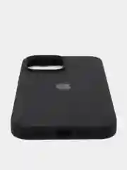 Черный чехол для iPhone 13, Pro, Max, Silicone закрытый низ с логотипом