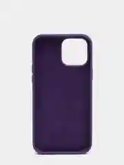 Фиолетовый чехол для iPhone 13, Pro, Max, Silicone закрытый низ с логотипом