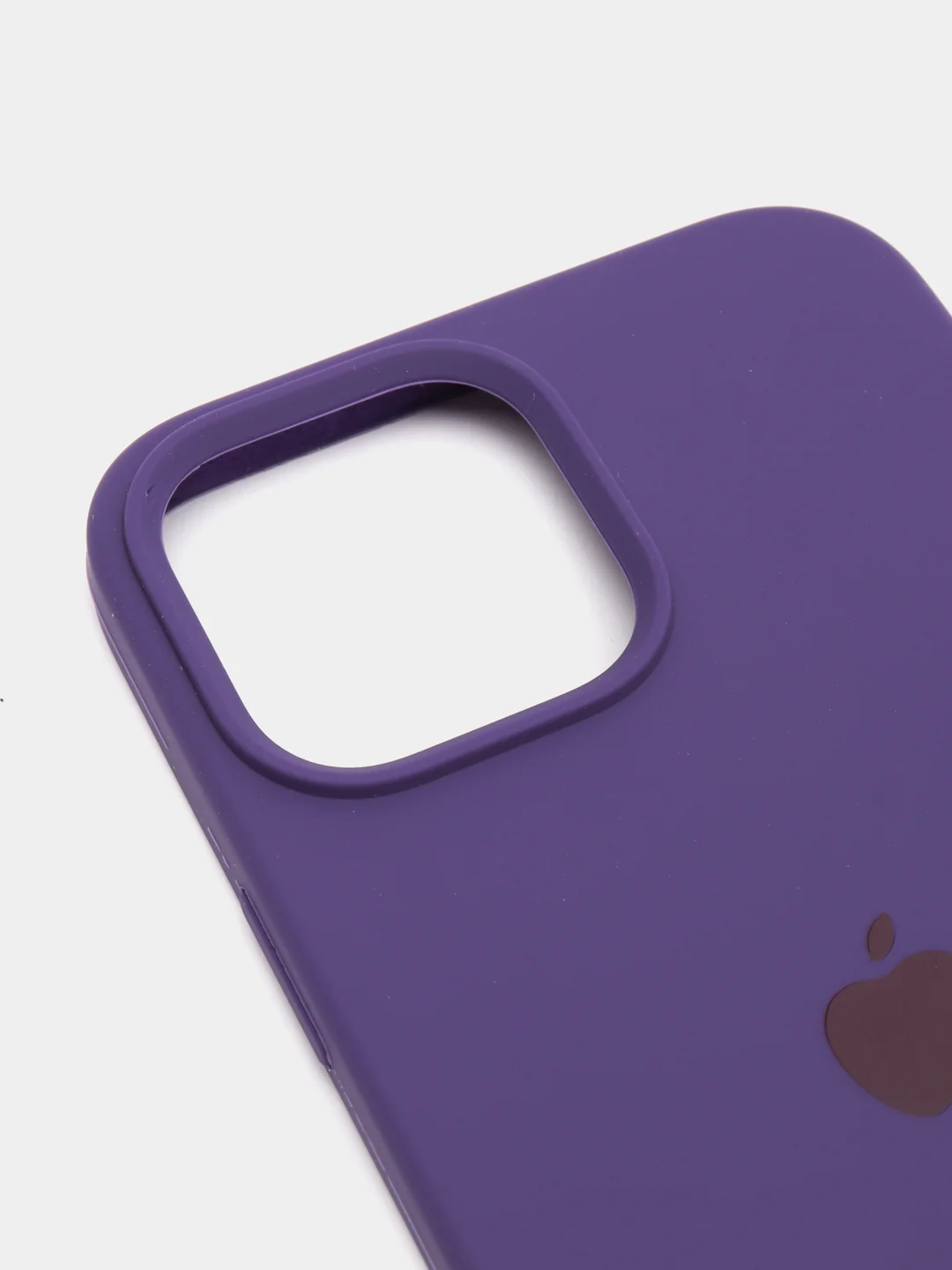 Фиолетовый чехол для iPhone 13, Pro, Max, Silicone закрытый низ с логотипом