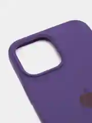 Фиолетовый чехол для iPhone 13, Pro, Max, Silicone закрытый низ с логотипом