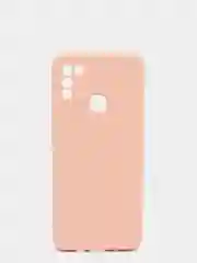 Пудровый чехол с защитой камеры и бархатом внутри для Infinix Hot 11 play, Hot 10 play