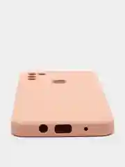 Пудровый чехол с защитой камеры и бархатом внутри для Infinix Hot 11 play, Hot 10 play