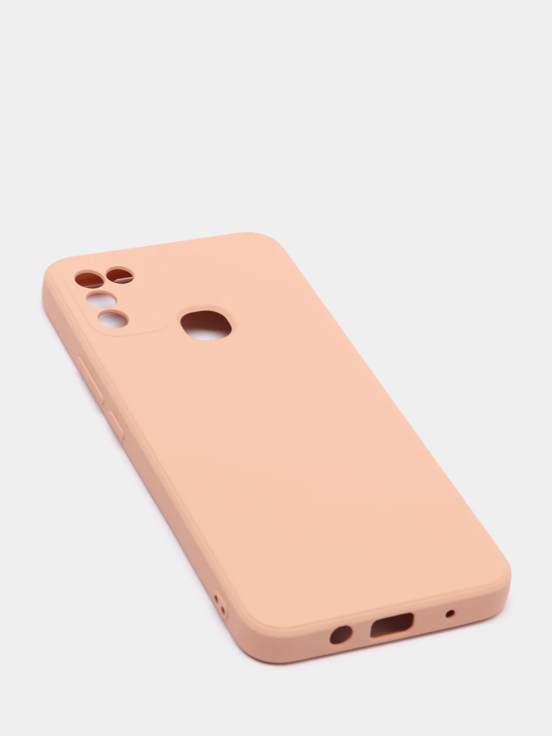 Пудровый чехол с защитой камеры и бархатом внутри для Infinix Hot 11 play, Hot 10 play