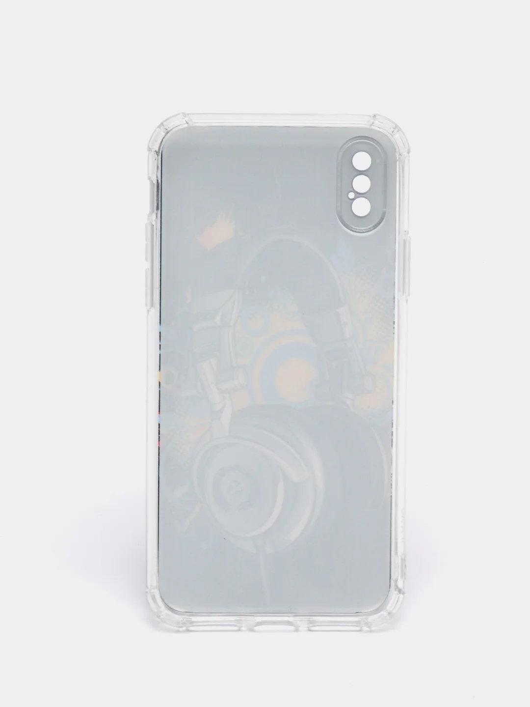 Хром чехол Apple iPhone X / Xs чехол силиконовый с рисунком