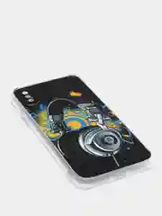 Хром чехол Apple iPhone X / Xs чехол силиконовый с рисунком