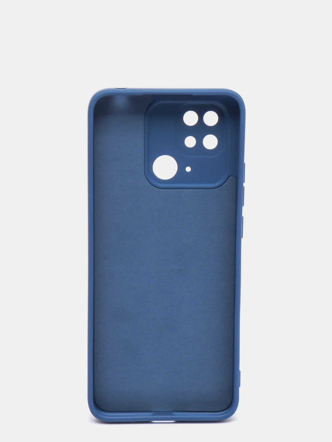 Синий чехол с защитой камеры и бархатом внутри REDMI 10C / POCO C40