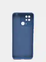 Синий чехол с защитой камеры и бархатом внутри REDMI 10C / POCO C40