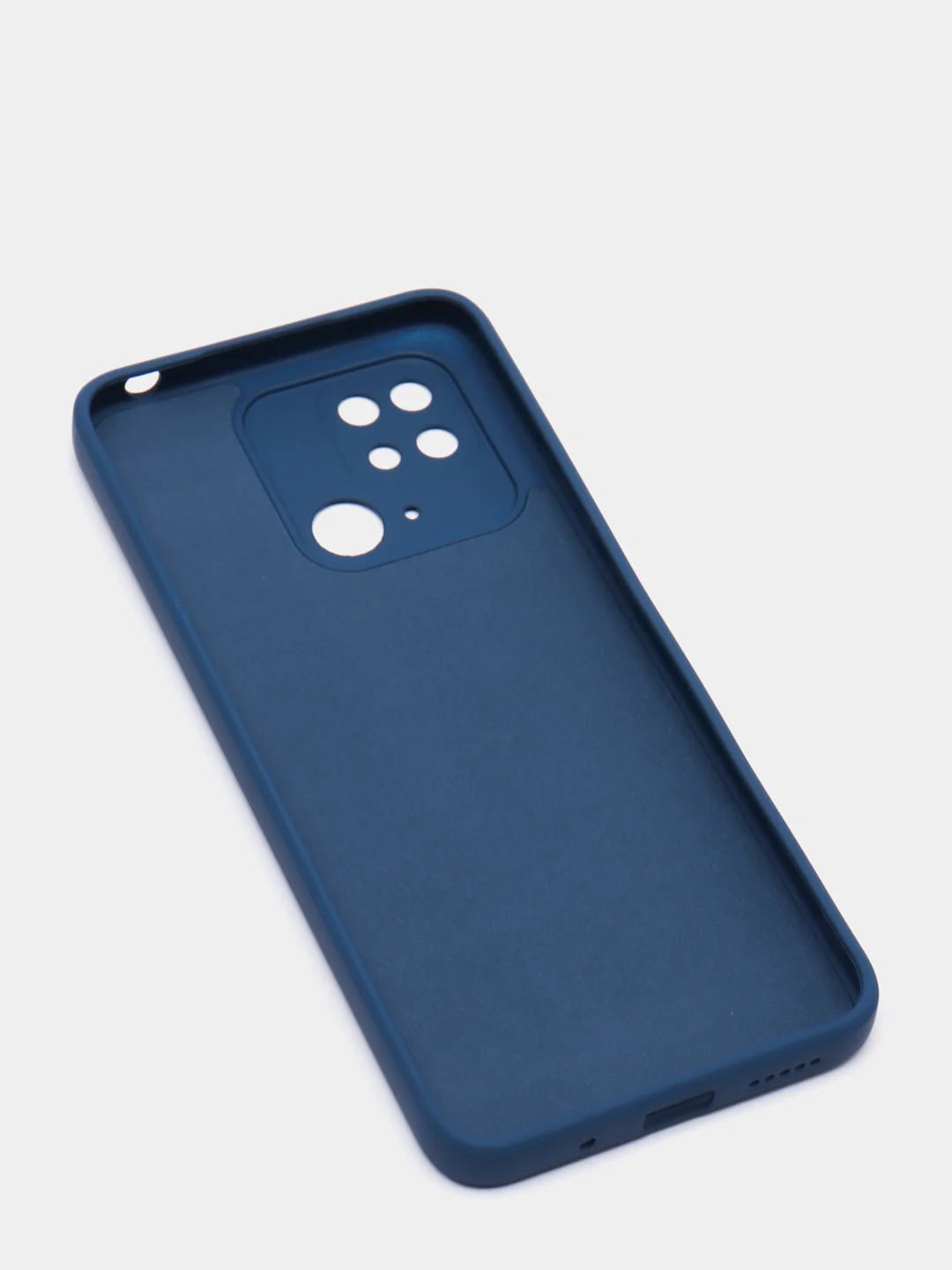 Синий чехол с защитой камеры и бархатом внутри REDMI 10C / POCO C40