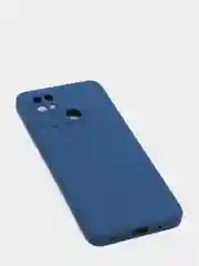 Синий чехол с защитой камеры и бархатом внутри REDMI 10C / POCO C40