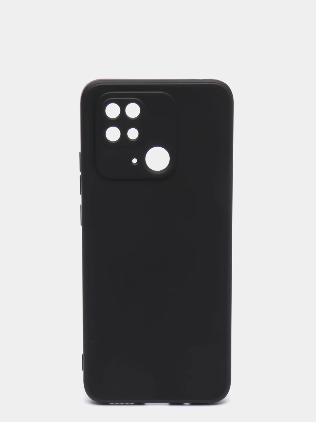 Черный чехол с защитой камеры и бархатом внутри REDMI 10C / POCO C40