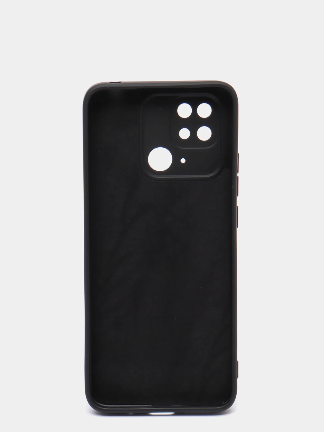 Черный чехол с защитой камеры и бархатом внутри REDMI 10C / POCO C40