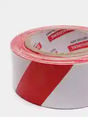 Лента сигнальная красно-белая, 50 мм х 200 м, BRAUBERG "Грандмастер"