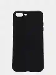 Черный чехол силиконовый матовый для iPhone 7 Plus, 8 плюс 6, 6s, 7, 8, SE 2020
