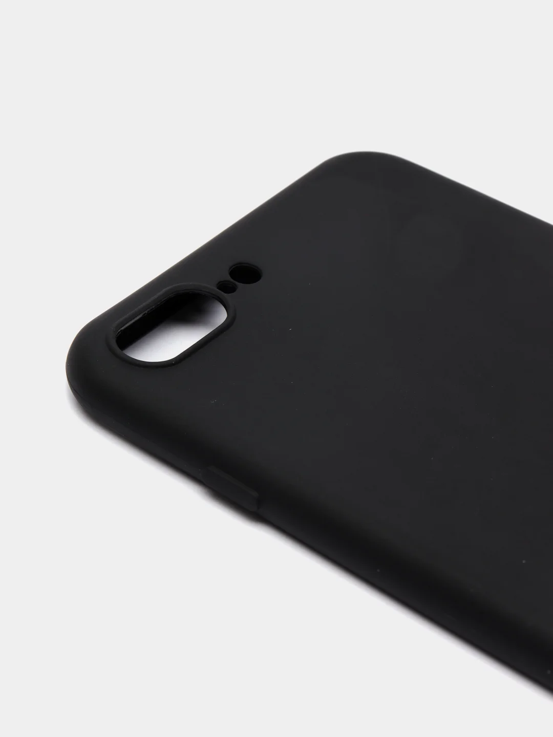 Черный чехол силиконовый матовый для iPhone 7 Plus, 8 плюс 6, 6s, 7, 8, SE 2020
