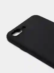 Черный чехол силиконовый матовый для iPhone 7 Plus, 8 плюс 6, 6s, 7, 8, SE 2020