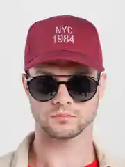 Багровый бейсболка унисекс NYC