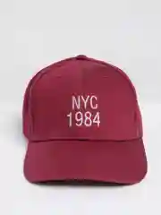 Багровый бейсболка унисекс NYC
