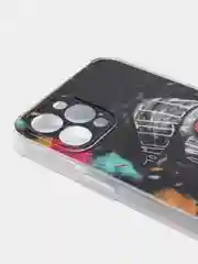 Угольный чехол iPhone 12 / 12 Pro, 12 Pro Max, 12 Mini чехол силиконовый с рисунком