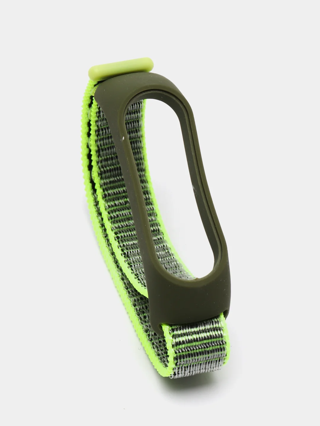 Оливковый нейлоновый ремешок для Xiaomi Mi Band 5 и Mi Band 6