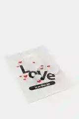 Пакет полиэтиленовый, подарочный, Love 31 х 40 см